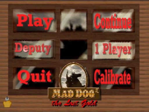 Mad Dog II: The Lost Gold title screen for 3DO